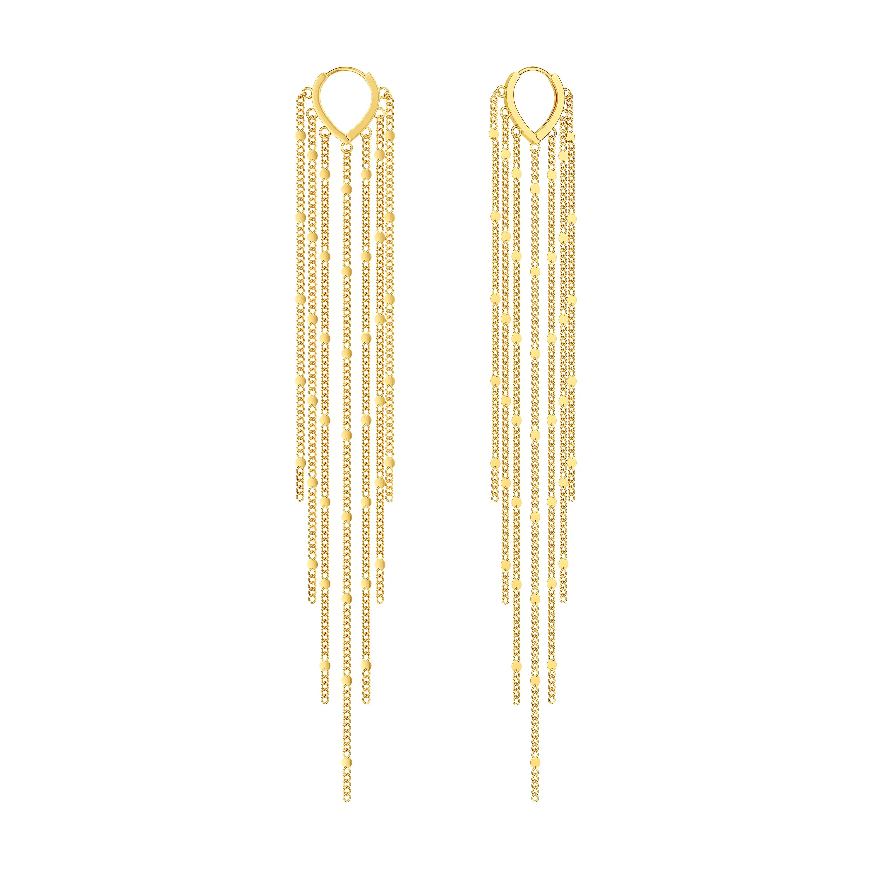 Cascata tassel earrings in Gold