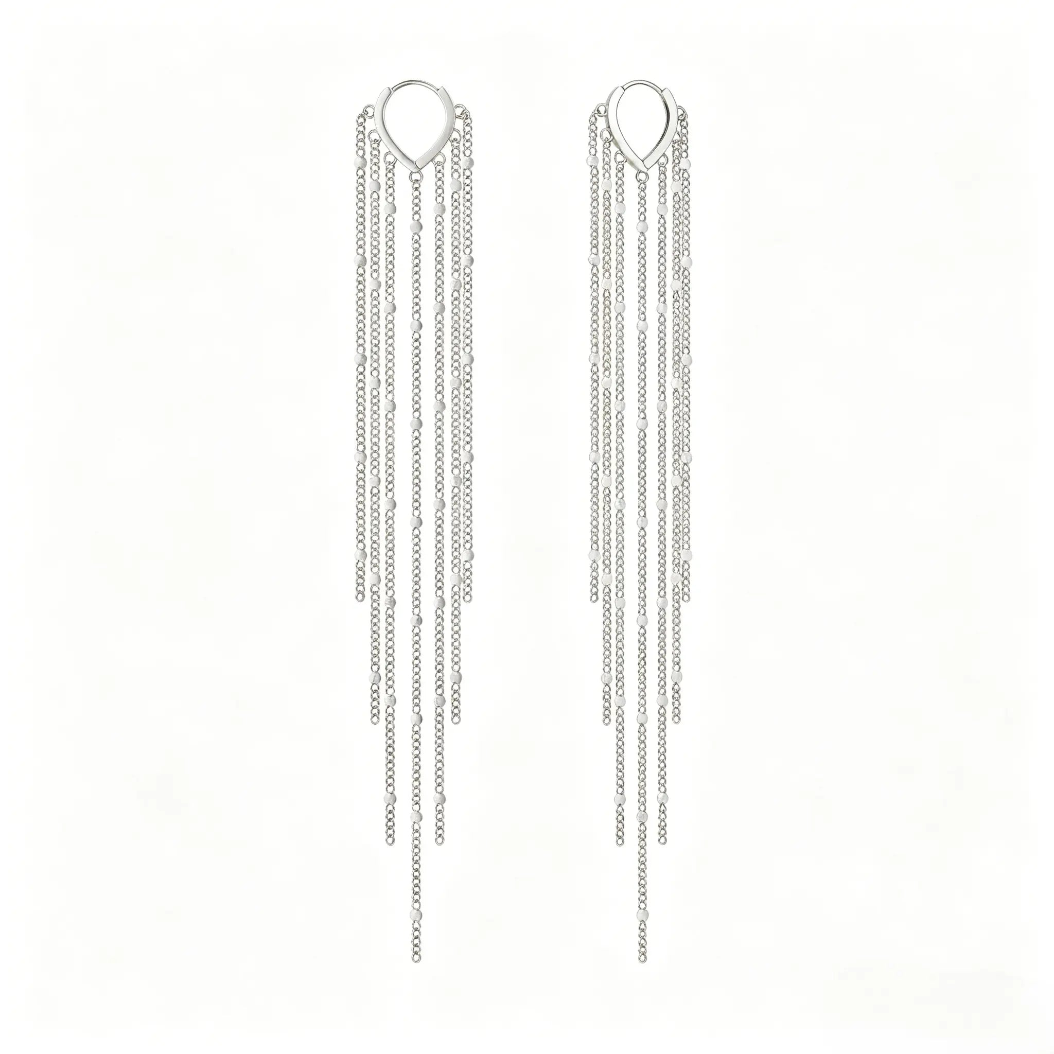 Cascata tassel earrings in Silver-26
