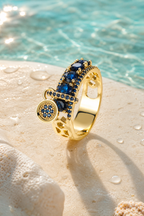 Conca blue ring detail
