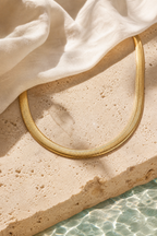 Riviera herringbone necklace still life