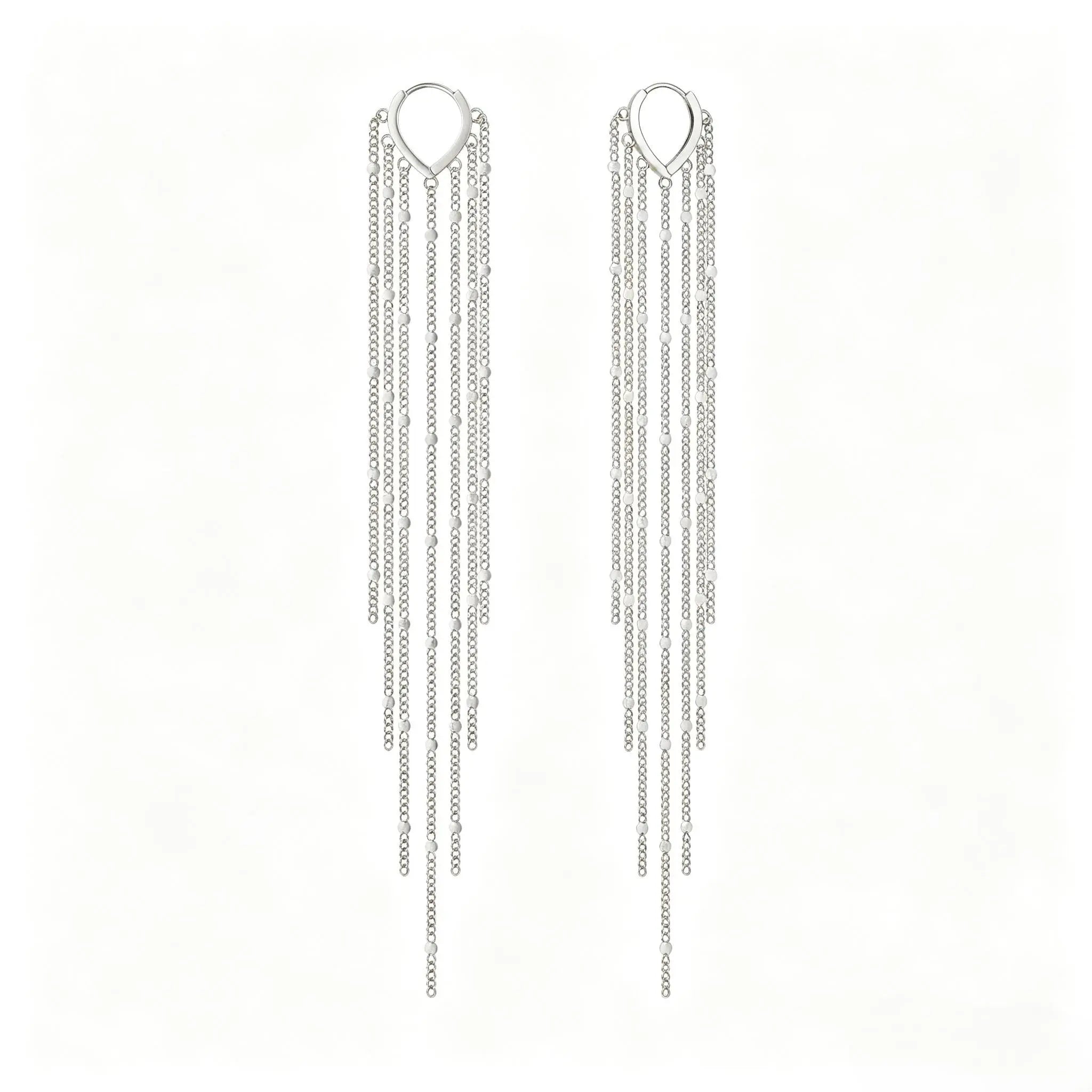 Cascata tassel earrings in Silver-25