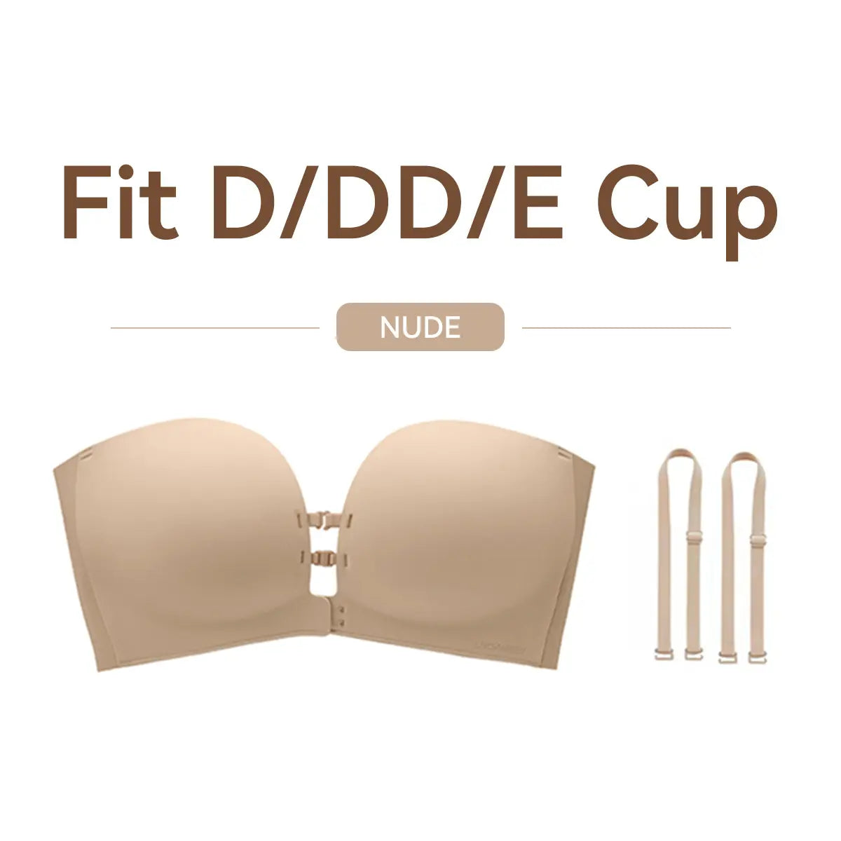 Salda strapless bra in D/DD/F Cup, Nude