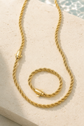 Amalfi 6mm rope chain necklace in gold