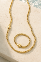Amalfi 6mm rope chain necklace in gold