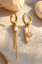 Macro of zircon star chain and pearl