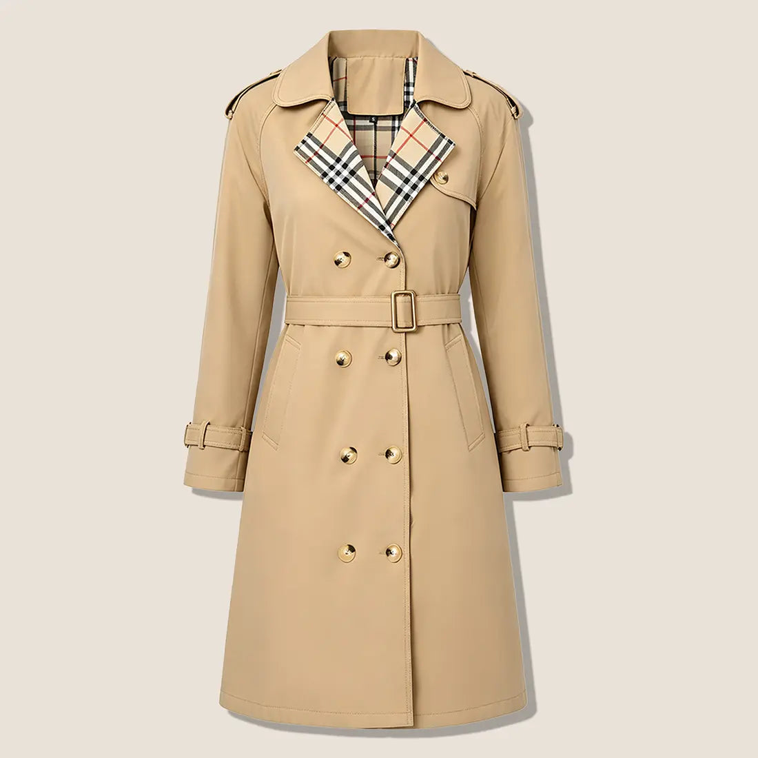 Ravello trench coat in Khaki
