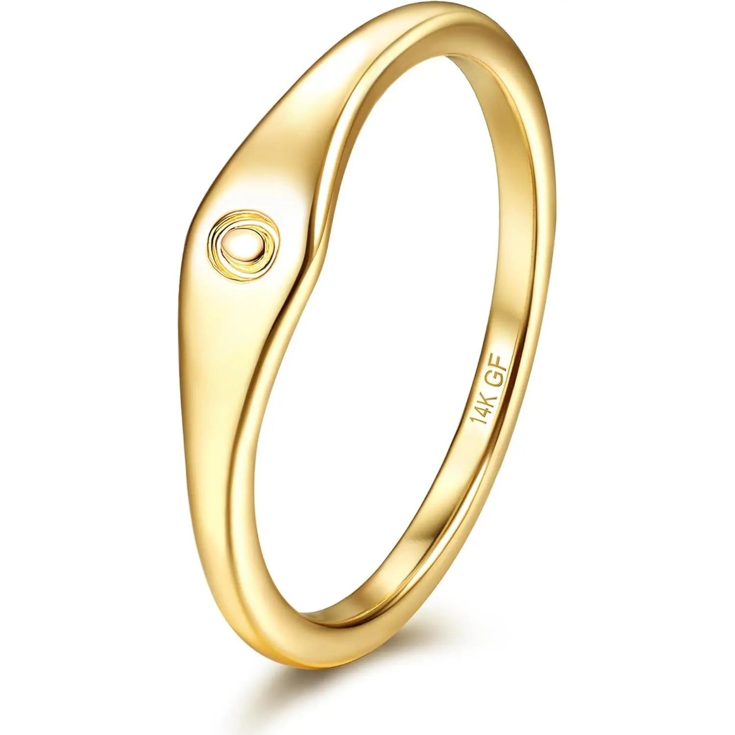 Lettera initial ring — letter O