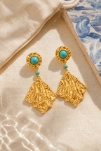 Praiano turquoise drops flat lay