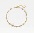 Spina barbed choker, gold finish