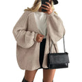 Nuvola Oversized Cardigan in Grey Beige