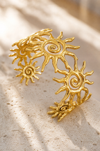 Macro detail of the sun totem charm