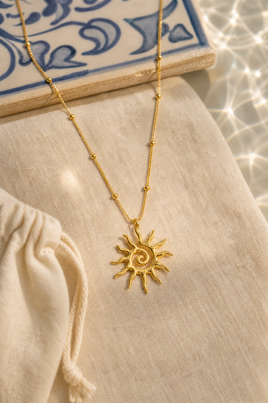 Ravello sun pendant resort flat lay