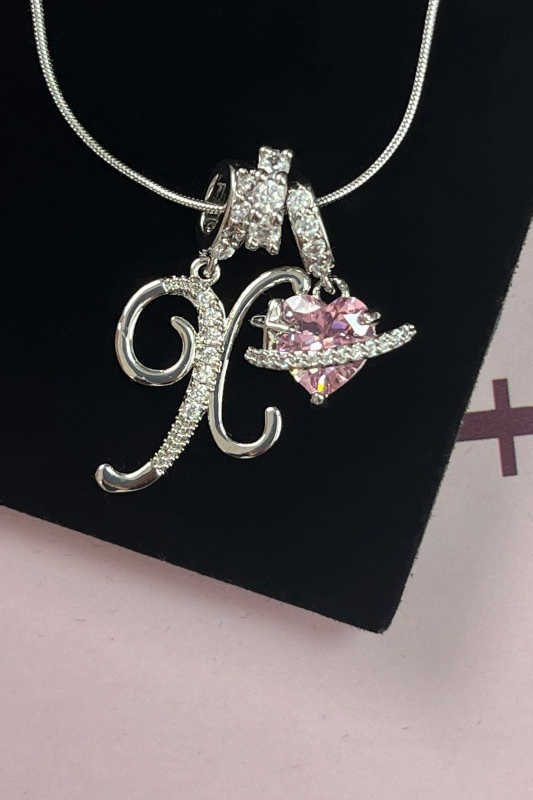 Cifra initial necklace letter X