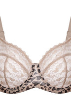 Cuore heart lace bra in light beige