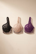 Cuore lace bra, all three colourways