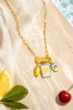 Limone charm necklace still life