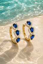 Atrani blue hoops detail