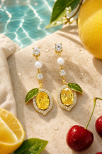 Water on the lemon studs