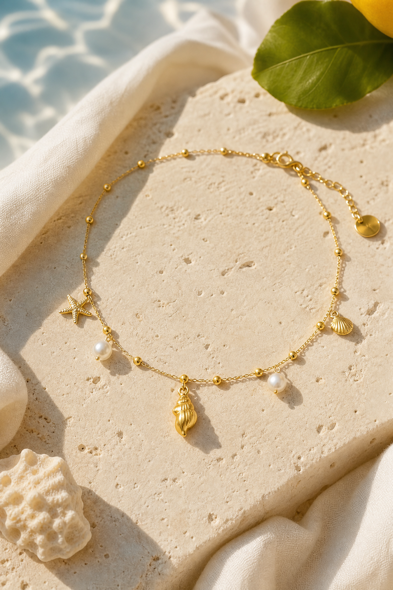Cetara shell necklace still life