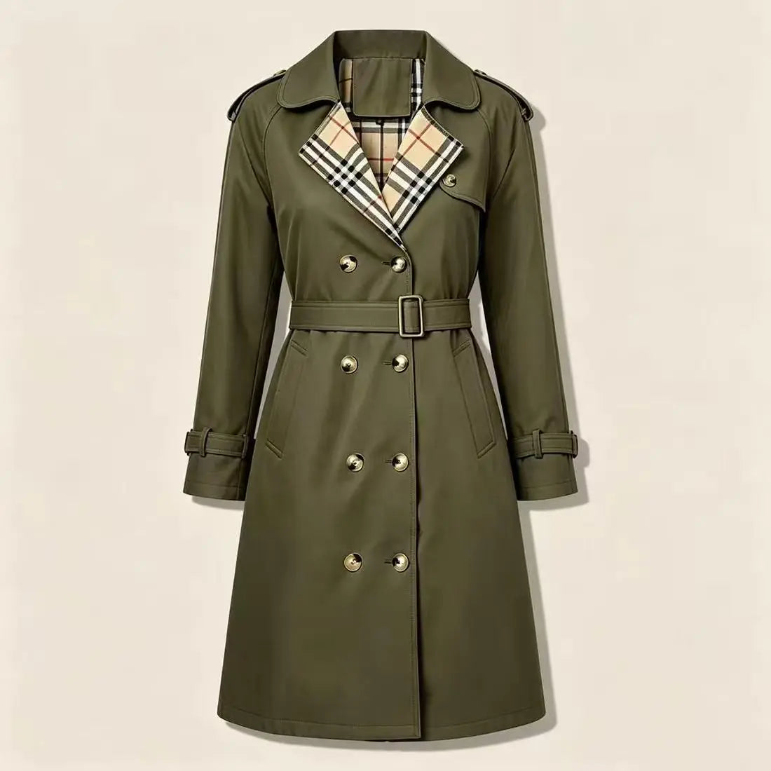 Ravello trench coat in Green