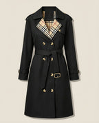 Ravello trench coat on a plain off-white background
