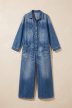 Salerno denim jumpsuit in blue, catalog hero