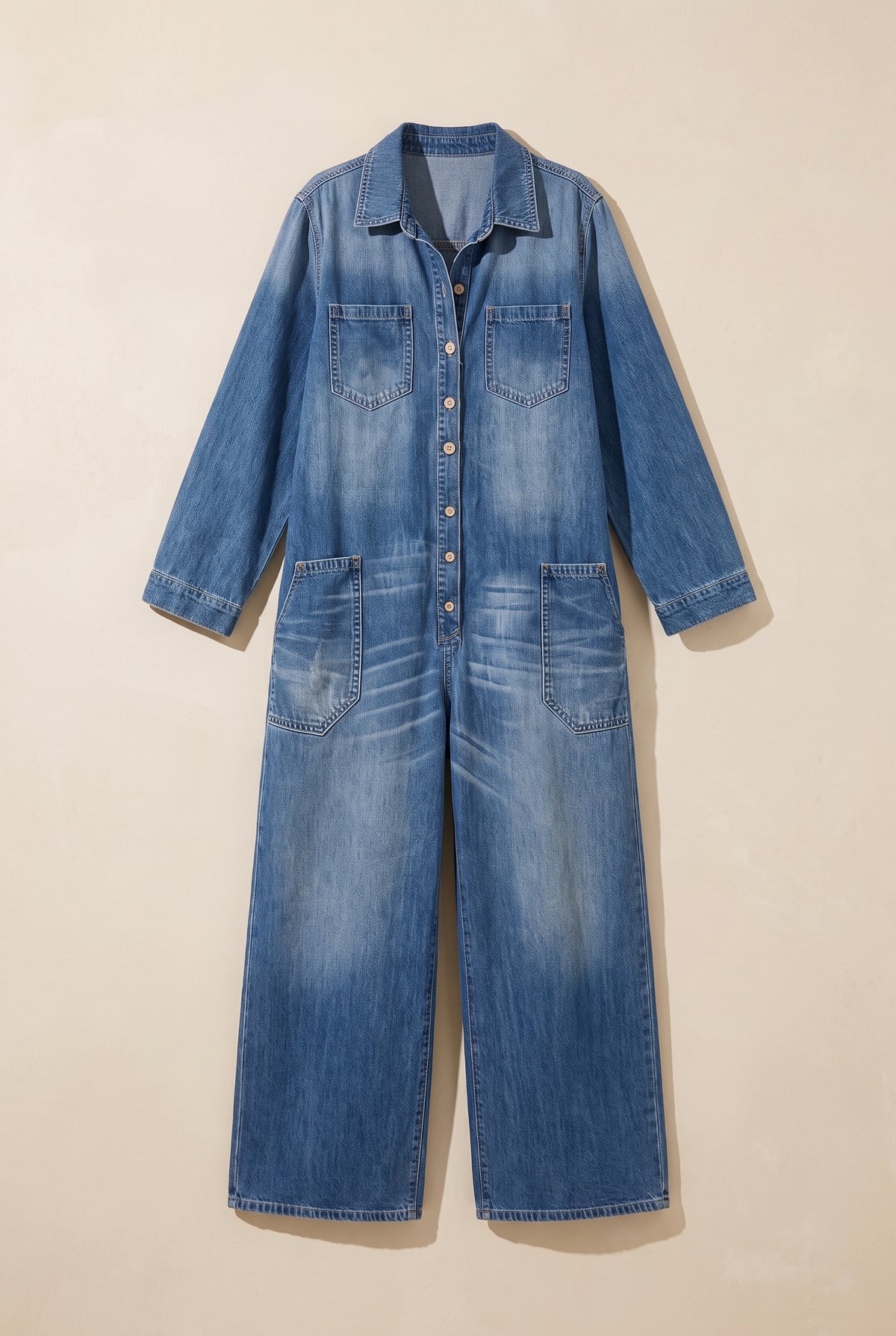 Salerno denim jumpsuit in blue, catalog hero