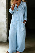Salerno denim jumpsuit in light blue