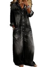 Salerno denim jumpsuit in black